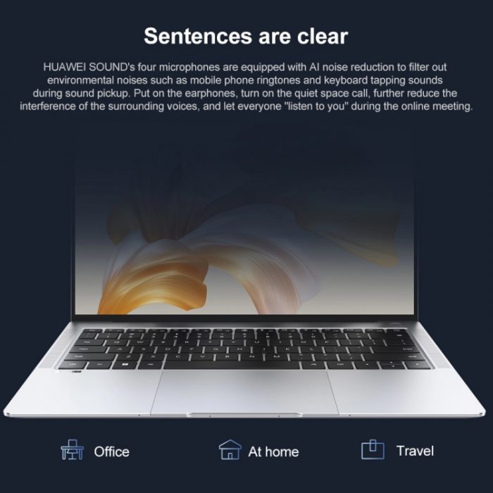 HUAWEI MateBook X Pro Laptop, 14.2 inch Touch Screen, 16GB+512GB, Windows 11 Home Intel 12th Gen Core i5-1240P-Dark Grey - Image 14