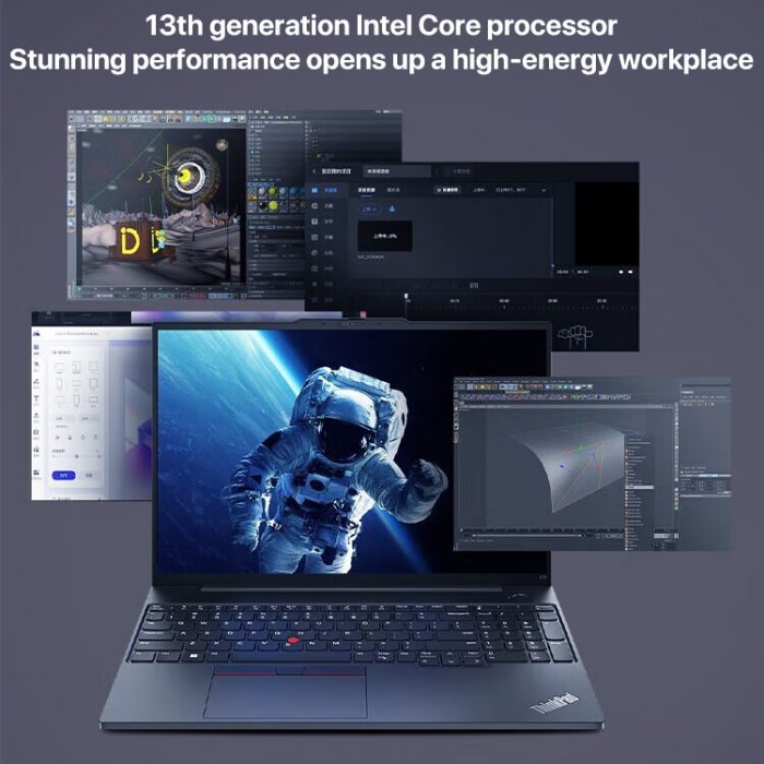 Lenovo ThinkPad E16-B2CD 16 inch Laptop 16GB+512GB, Windows 11 Home, Intel Core i7-13700H-Black - Image 6