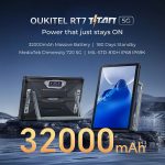OUKITEL RT7 TITAN 5G Network IP68/IP69K Rugged Tablet, 10.1 inch Android 13  MediaTek Dimensity 720 Octa Core Support Dual SIM, 12GB+256GB - Image 4