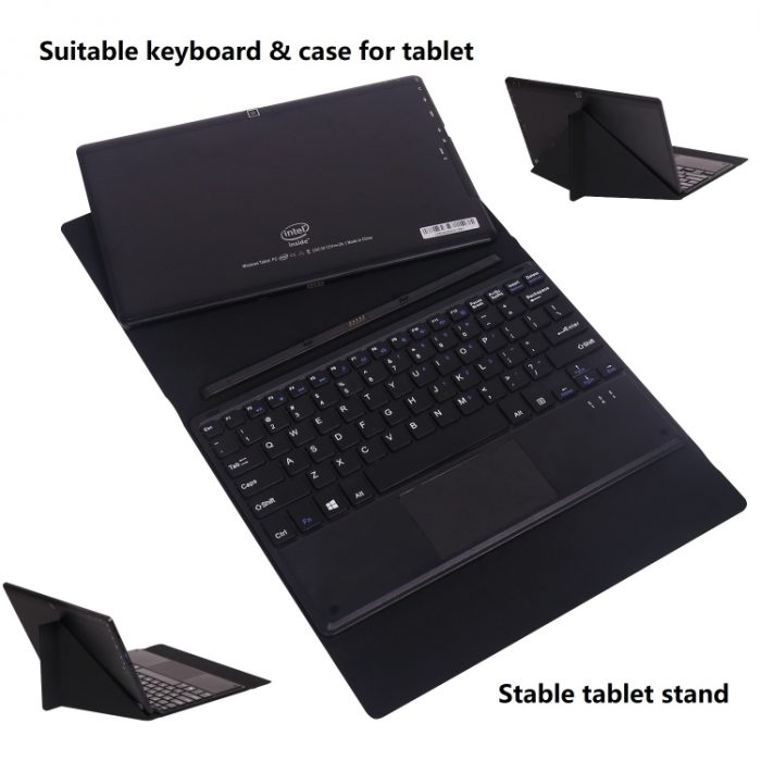 HONGSAMDE 10.1 inch 2 in 1 Tablet, Windows 11, Intel Gemini Lake N4120 Quad Core with Keyboard, Black - Image 4