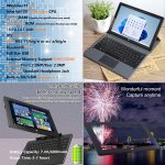 HONGSAMDE 10.1 inch 2 in 1 Tablet, Windows 11, Intel Gemini Lake N4120 Quad Core with Keyboard, Black - Image 7