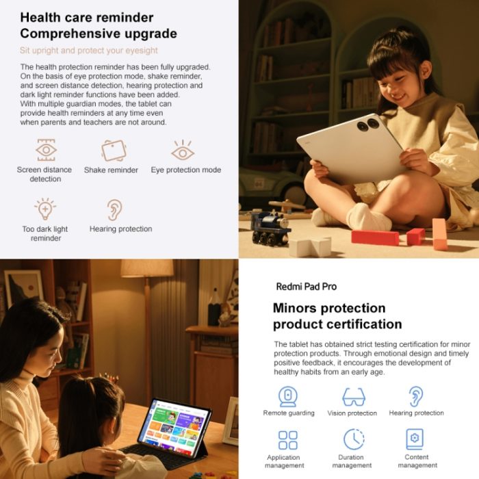 Xiaomi Redmi Pad Pro 12.1 inch Tablet PC, HyperOS Qualcomm Snapdragon 7s Gen2 Octa Core, 10000mAh Battery - Image 22