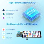 HEADWOLF Fpad5 4G LTE Tablet, 8.4 inch Android 14 MT6789 Octa Core Support Dual SIM, 8GB+128GB Black - Image 5