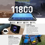 Ulefone Armor Pad 4 Ultra Thermal Version Rugged Tablet, 10.36 inch Android 14 MediaTek Dimensity 6300 Octa Core 5G, 8GB+256GB Black - Image 12