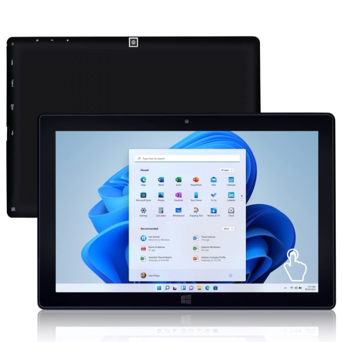 LZ1003 Tablet, 10.1 inch, 8GB+128GB, Windows 11, Intel Gemini Lake N4000 Dual Core, Black - Image 1