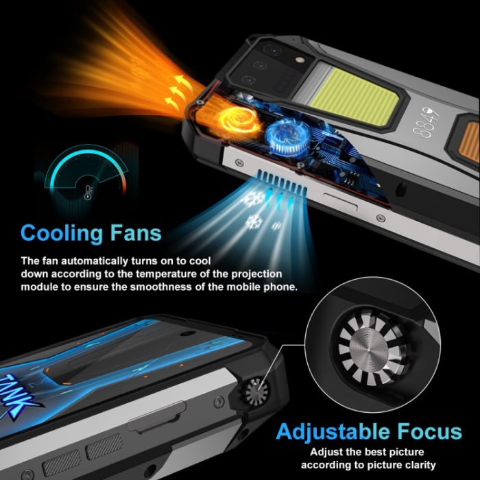 Unihertz 8849 Tank 2 Pro Night Vision Projector Rugged Phone, 12GB+512GB, 6.79 inch Android 14 MTK6789 Octa Core, 4G + Projector Screen - Image 6
