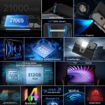 Unihertz 8849 Tank Pad Rugged Tablet PC & Projector, 16GB+512GB, 10.95 inch Android 14 Dimensity 8200 Octa Core 5G + Projector Screen - Image 15