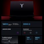 Lenovo LEGION R9000P 2024 Laptop, 16 inch, 16GB+1TB, Windows 11 Home, AMD Ryzen 9 7945HX 16-Core, GPU: RTX4060 Black - Image 11