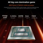 Lenovo LEGION R9000P 2024 Laptop, 16 inch, 16GB+1TB, Windows 11 Home, AMD Ryzen 9 7945HX 16-Core White - Image 8