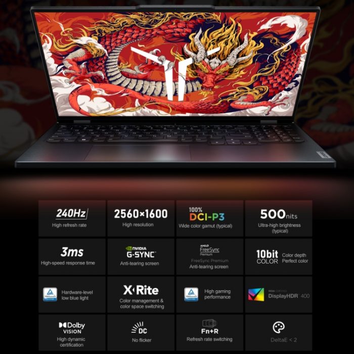 Lenovo LEGION R9000P 2024 Laptop, 16 inch, 16GB+1TB, Windows 11 Home, AMD Ryzen 9 7945HX 16-Core White - Image 10
