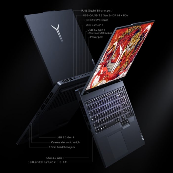 Lenovo LEGION R9000P 2024 Laptop, 16 inch, 16GB+1TB, Windows 11 Home, AMD Ryzen 9 7945HX 16-Core, GPU: RTX4060 Black - Image 6